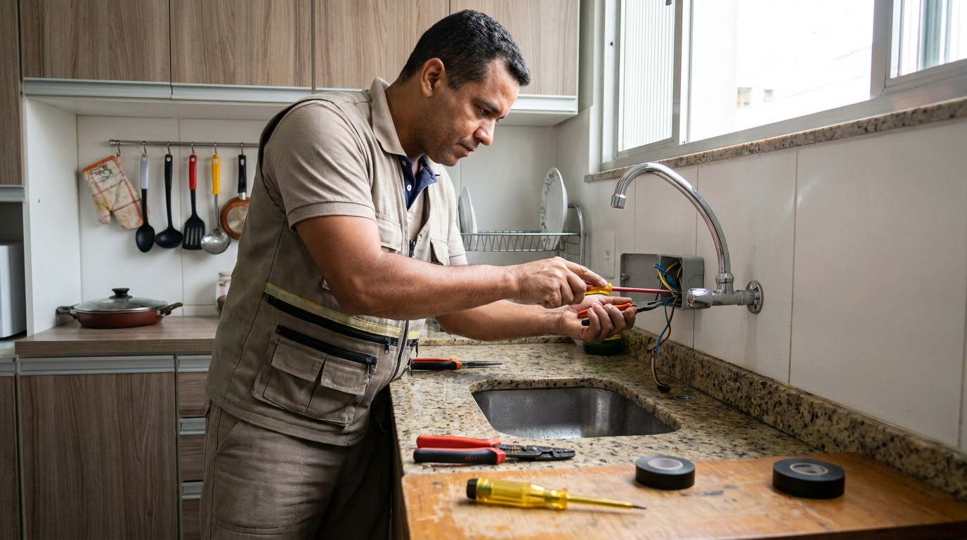 Instalação em Cozinha ou Área Gourmet em Jaraguá do Sul‑SC