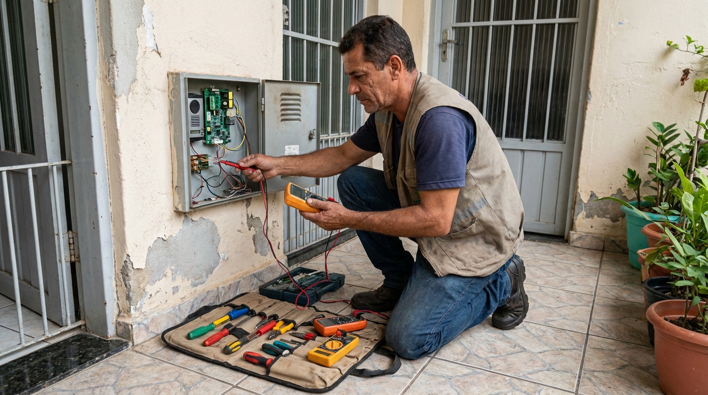Troca de Fiação de Interfone em Jaraguá do Sul‑SC